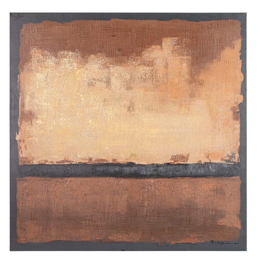 Quadro Astratto su Tela Dipinta a Mano 140x140 cm - BANDY