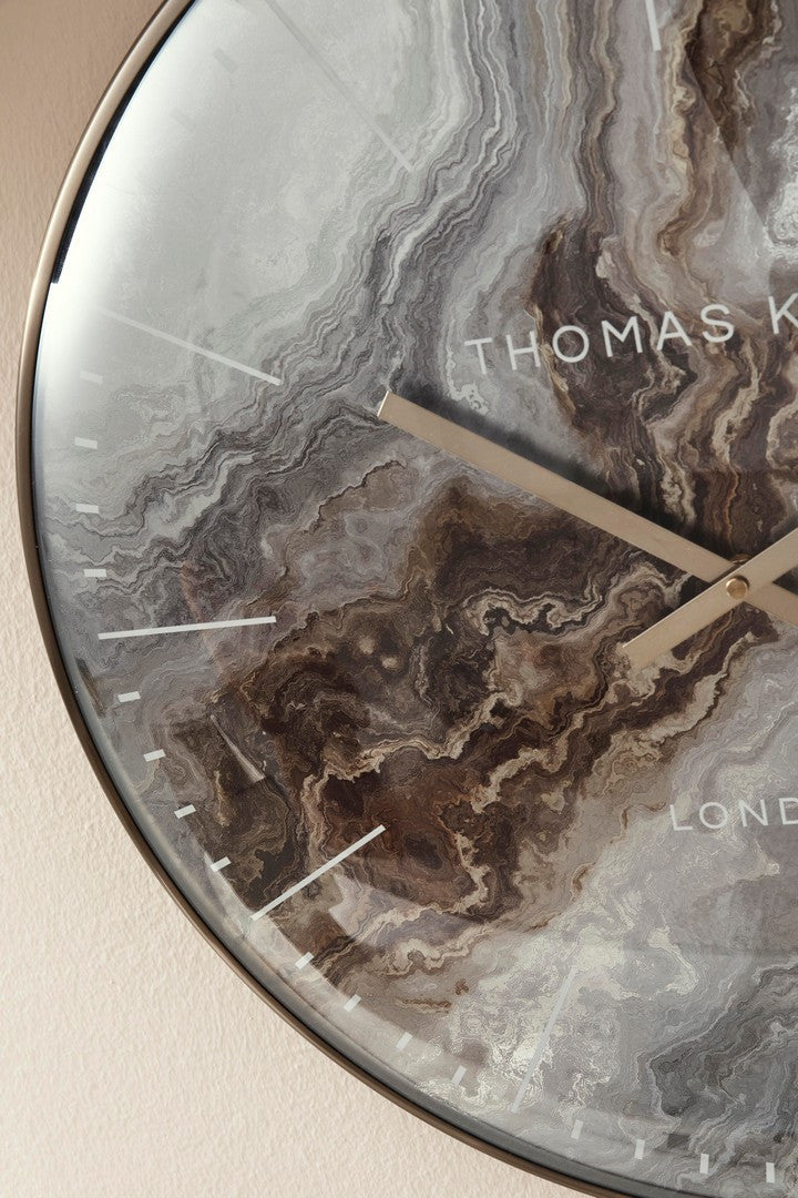 Orologio da Parete Rotondo Effetto Marmo Ø 53 cm - VEINING