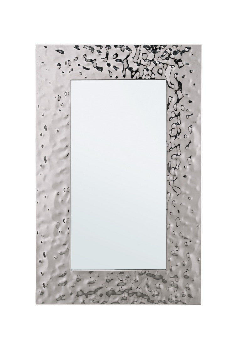 Specchio da Parete con Cornice in Acciaio Lavorato - HIRST