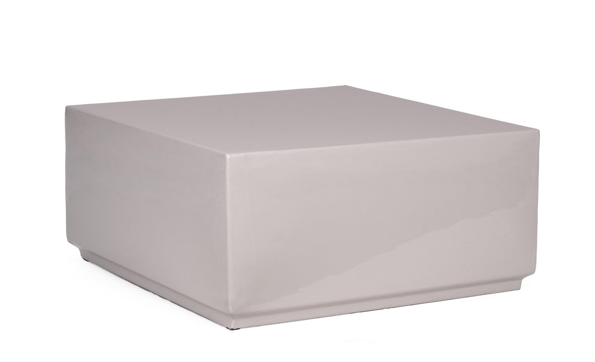Tavolino da Salotto Quadrato 61x61 in Acciaio Laccato Lucido - AMODA