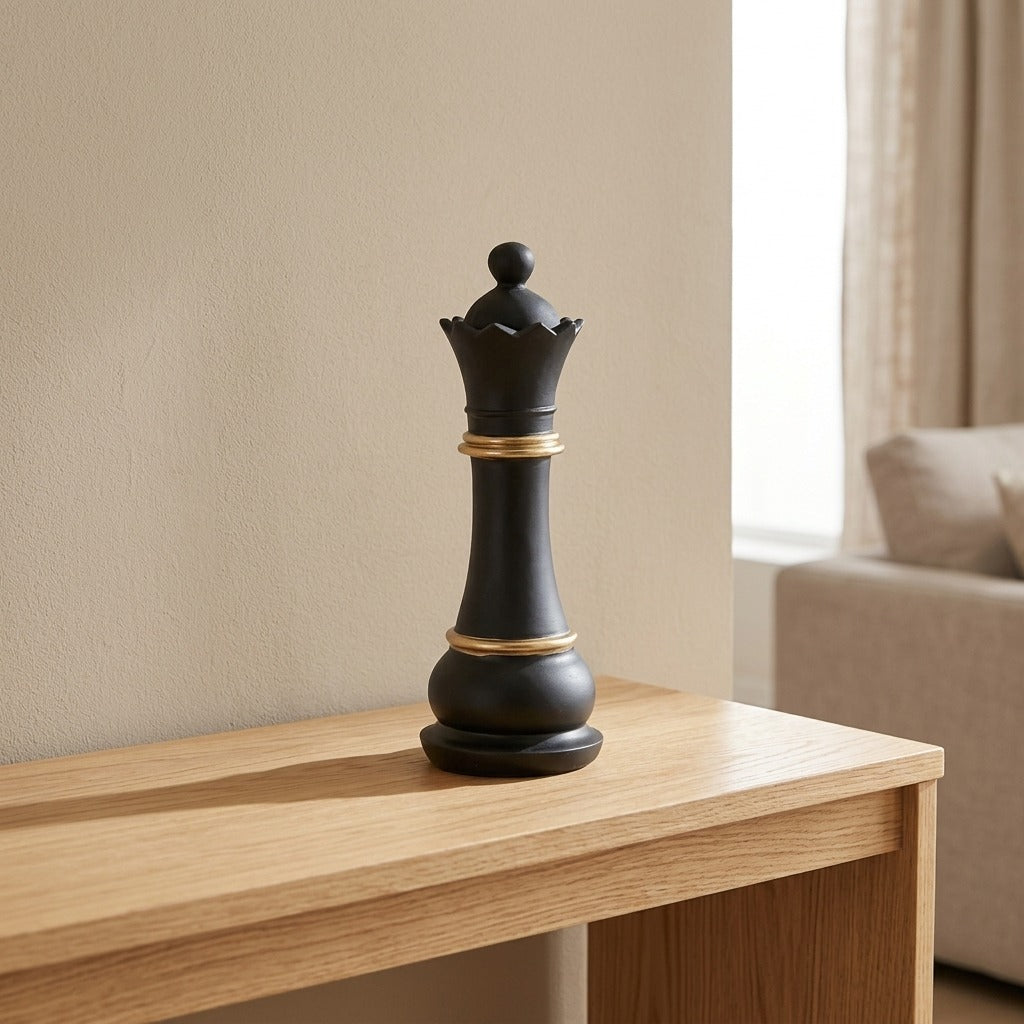 Scultura Regina degli Scacchi in Resina - CHESS