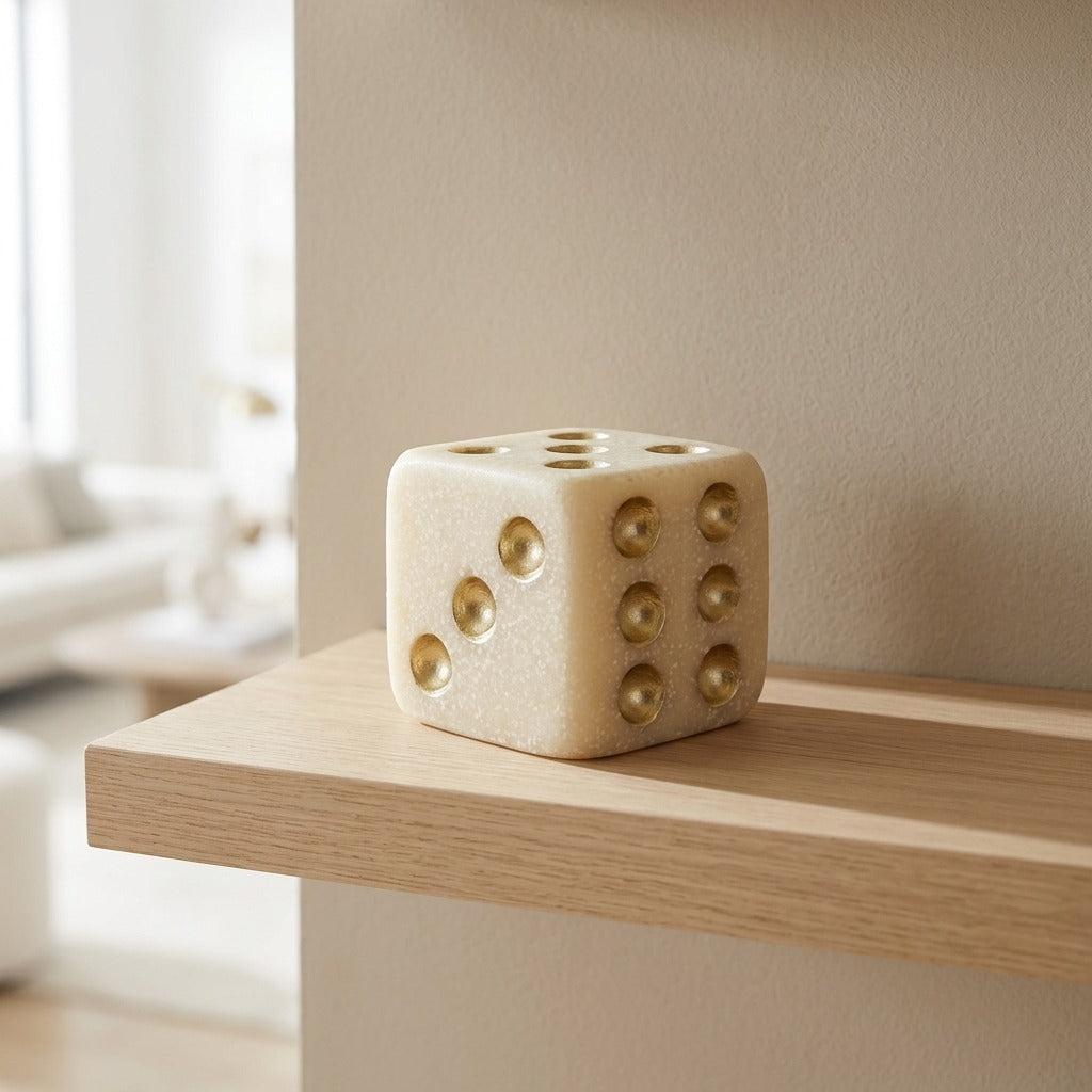 Dado decorativo in quarzo 8x8x8 cm per arredamento - DADO QUARZY