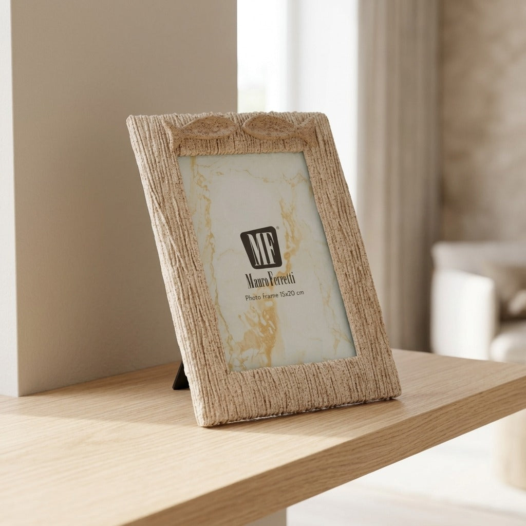 Cornice portafoto in sabbia 15x20 cm con passepartout - CORNICE