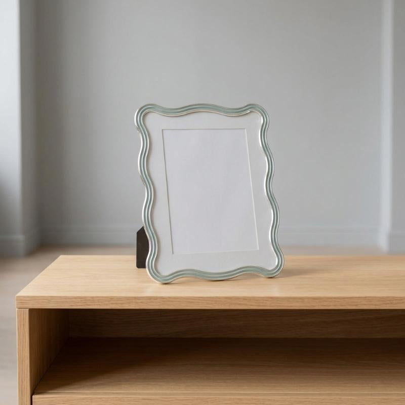 Cornice portafoto rettangolare azzurra 20x25 cm - ELIZABETH