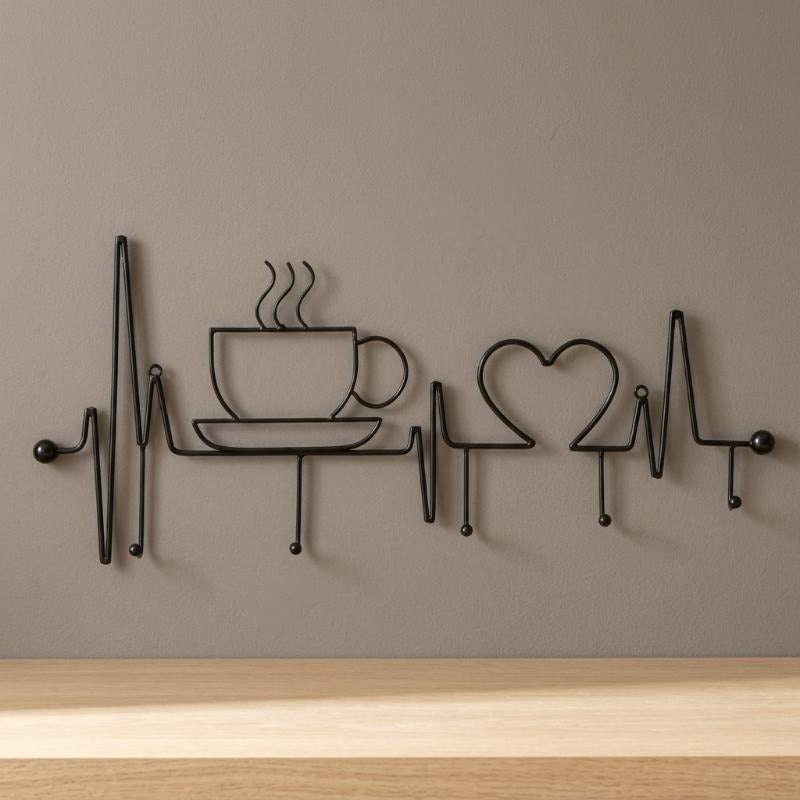 Appendiabiti da Parete in Acciaio a Forma di Tazza - BREAKFAST