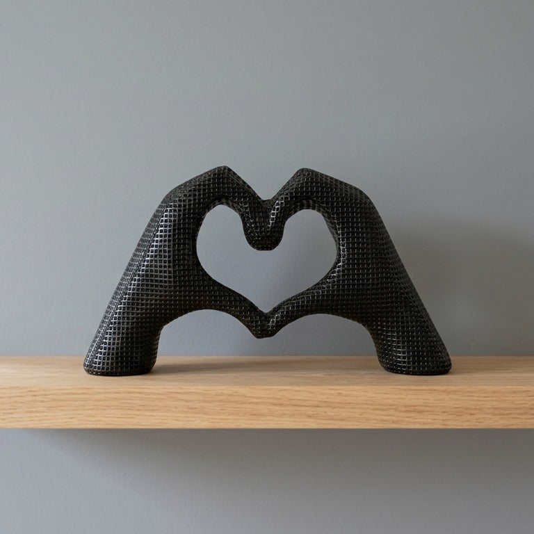Scultura Decorativa a Cuore in Acciaio - LOVER
