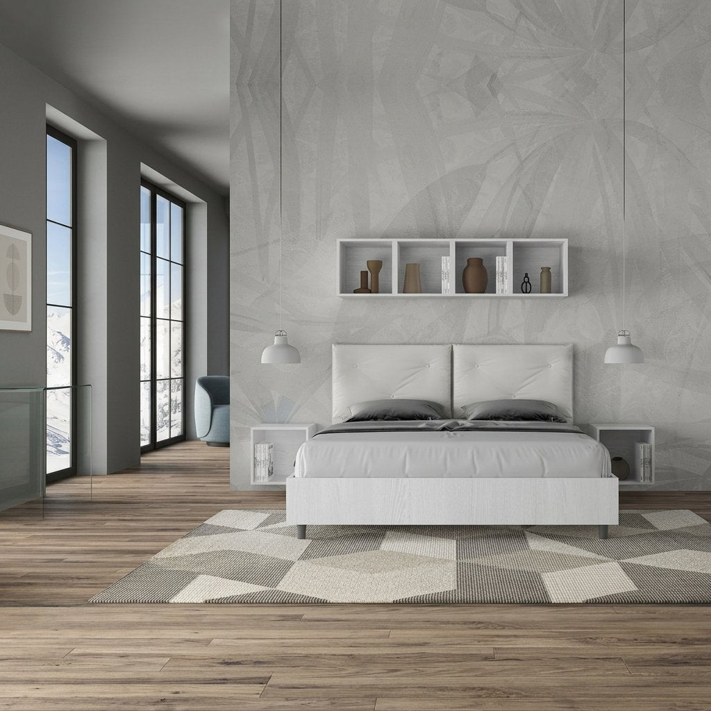 Letto Matrimoniale con Testiera in Similpelle - EGOS APPIA
