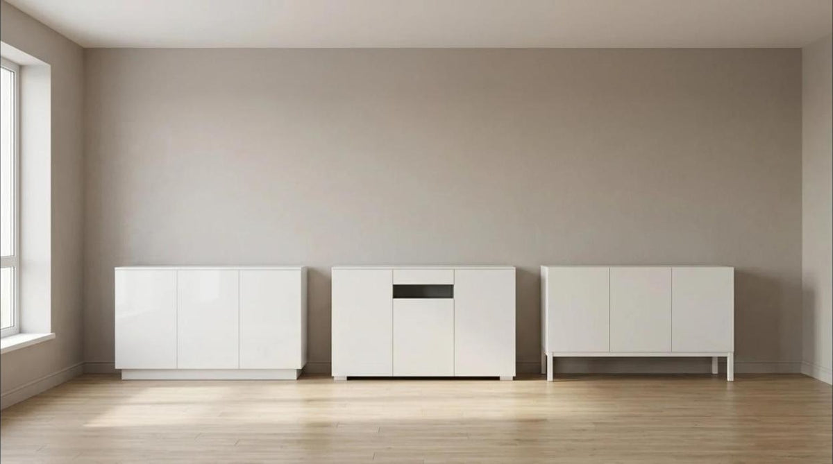 Madia moderna da 130 cm per il soggiorno: come scegliere - idee con prodotti Kery