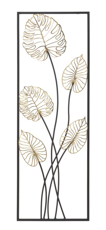 pannello_decorativo_da_parete_in_ferro_con_foglie_in_metallo_3d__luxy