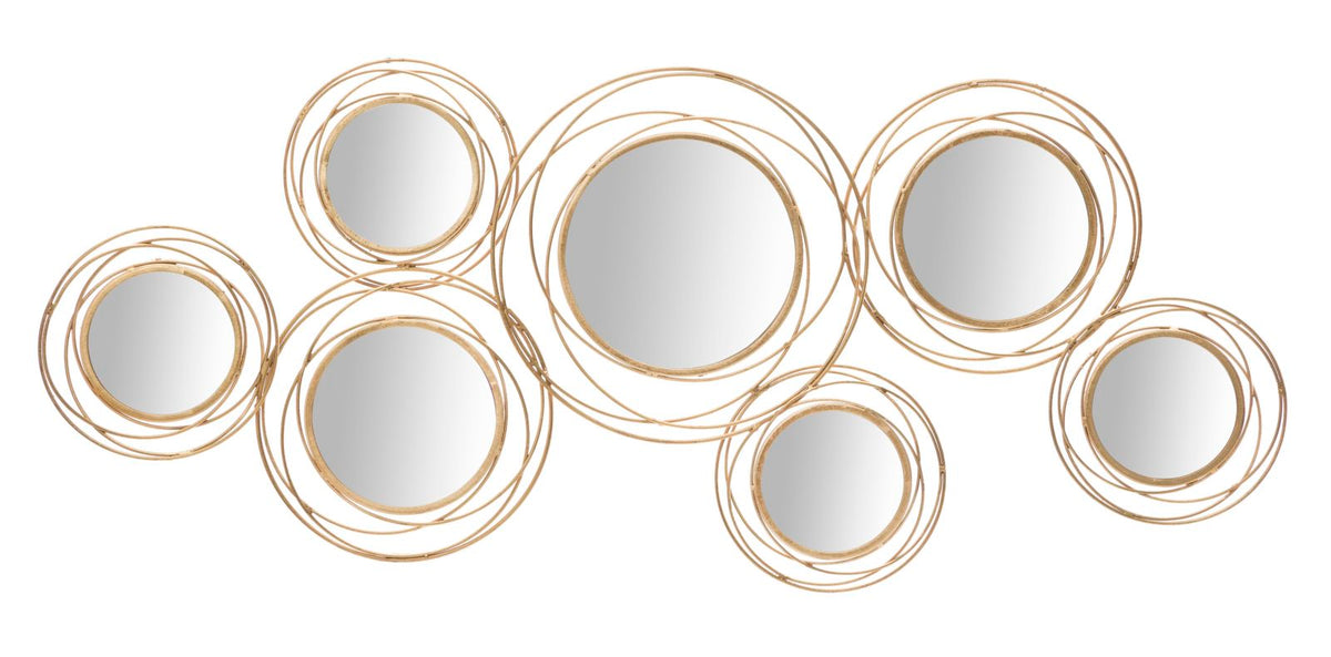 pannello_decorativo_da_parete_in_metallo_dorato_con_specchi_rotondi__gold_round