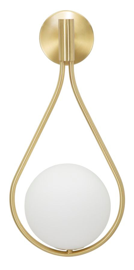 applique_da_parete_dorata_con_sfera_in_vetro_bianco_design_goccia__glamy_drop