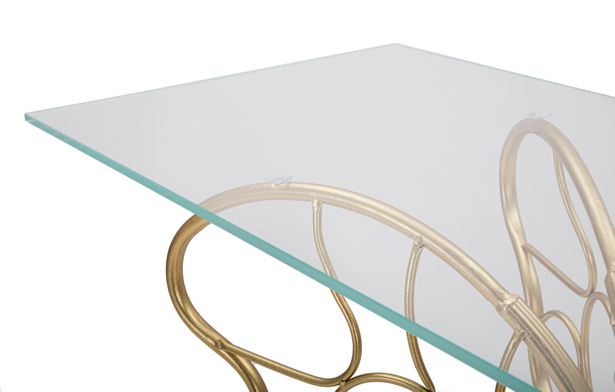 console_in_metallo_dorato_con_piano_in_vetro_e_base_a_farfalla__butterfly