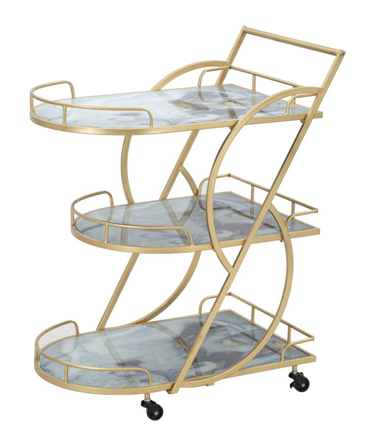 carrello_portavivande_metallo_dorato_ripiani_vetro_effetto_marmo__marble_glass_mix