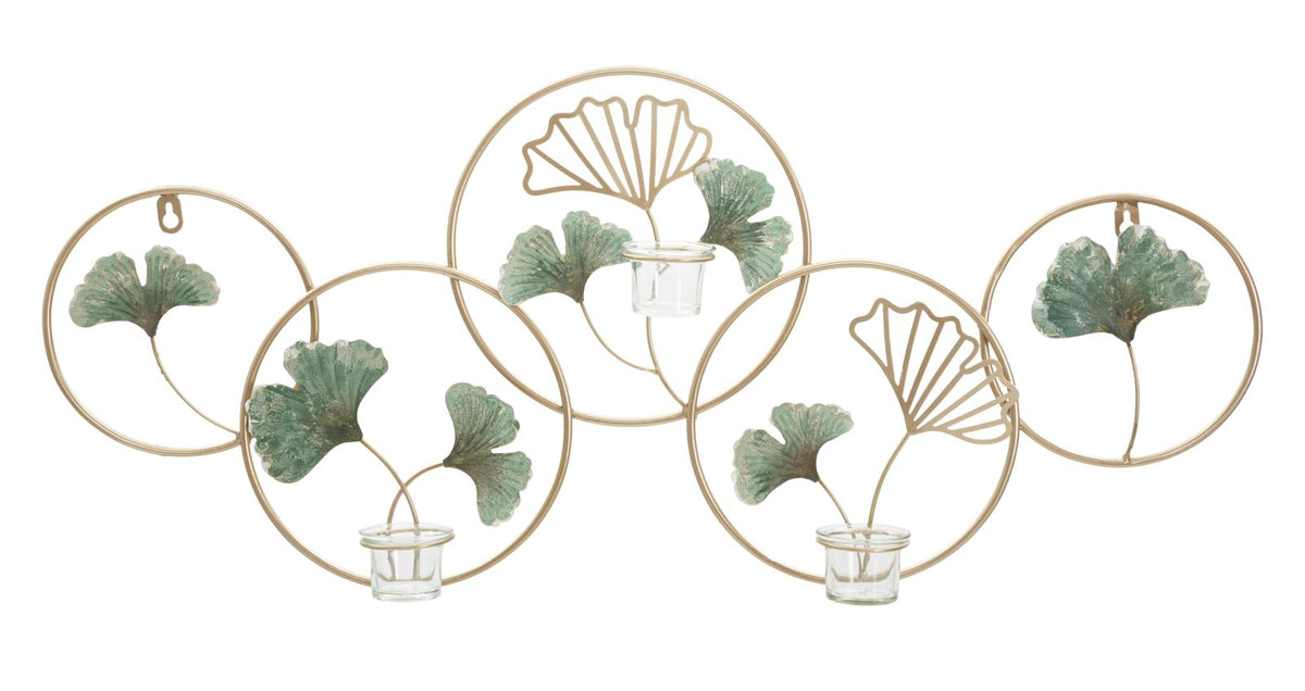 pannello_decorativo_3d_da_muro_con_portacandela_e_foglie_colorate__greenery