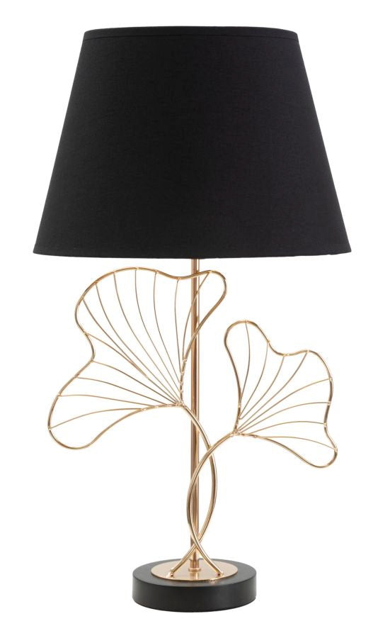 lampada_da_tavolo_metallo_dorato_foglie_paralume_nero__leaves