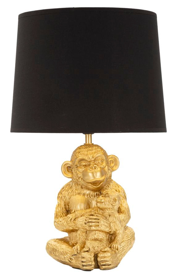 lampada_da_tavolo_scimmietta_dorata_con_paralume_in_tessuto_nero__monkey_mum