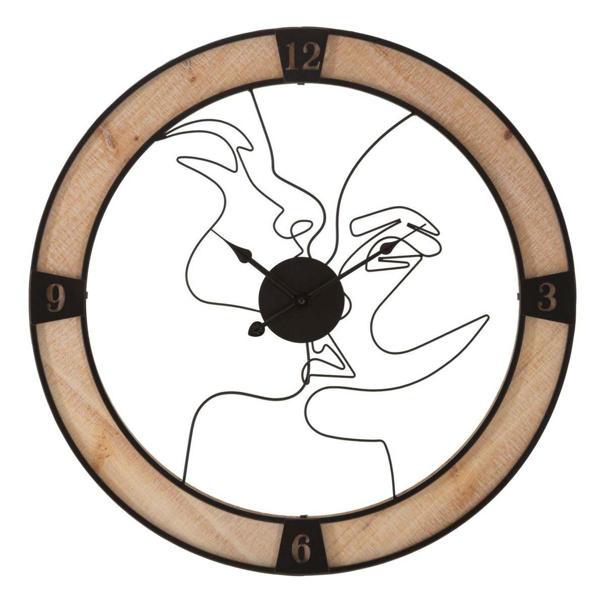 orologio_da_parete_rotondo_con_cornice_in_legno_e_volti_stilizzati__couple