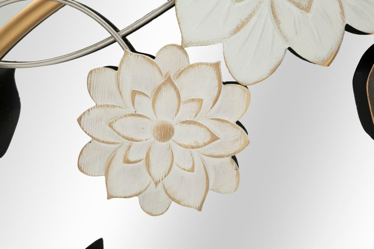 specchio_da_parete_rotondo_con_cornice_dorata_floreale_colorata__leaffy