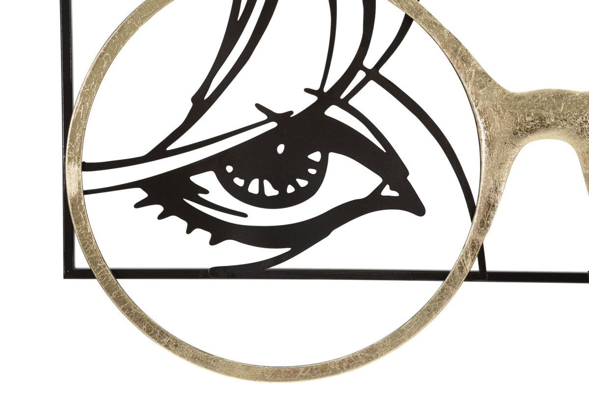 pannello_decorativo_da_parete_3d_metallo_nero_con_occhiali_dorati__eyewear