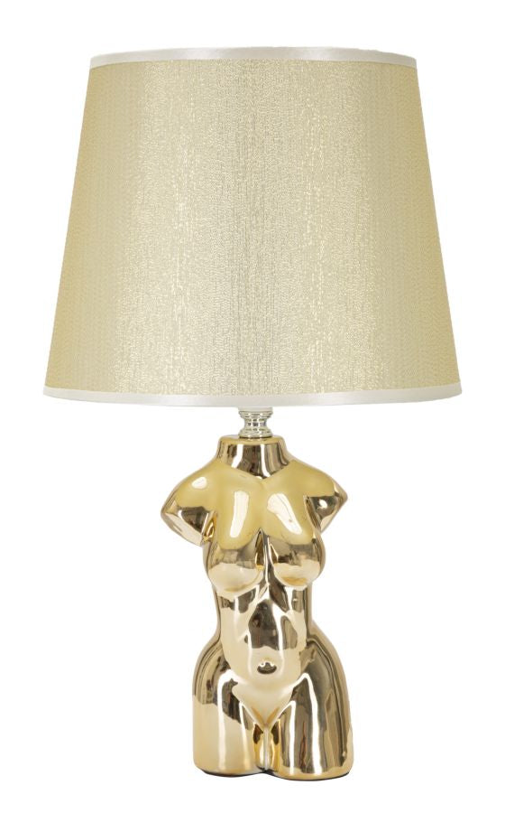 lampada_da_comodino_ceramica_dorata_busto_donna_con_paralume__glam_woman