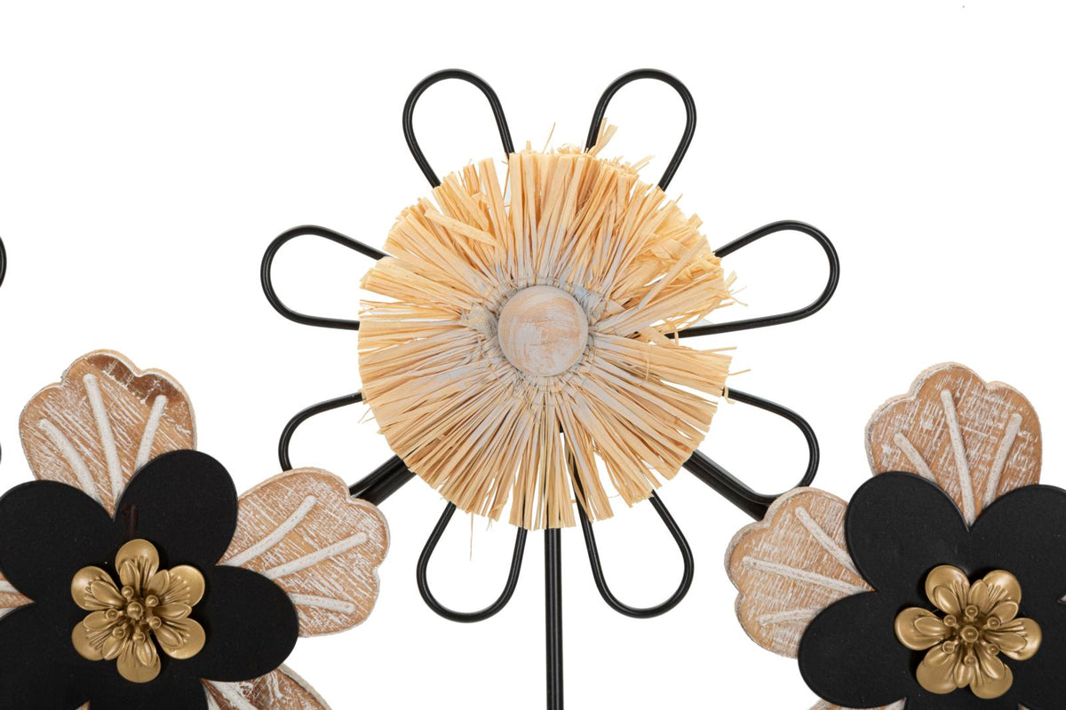 appendiabiti_da_parete_in_ferro_e_legno_con_raffia_5_ganci_floreali__raffia