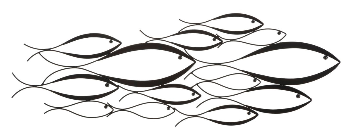 pannello_decorativo_da_parete_3d_metallo_nero_pesci_stilizzati__fishy