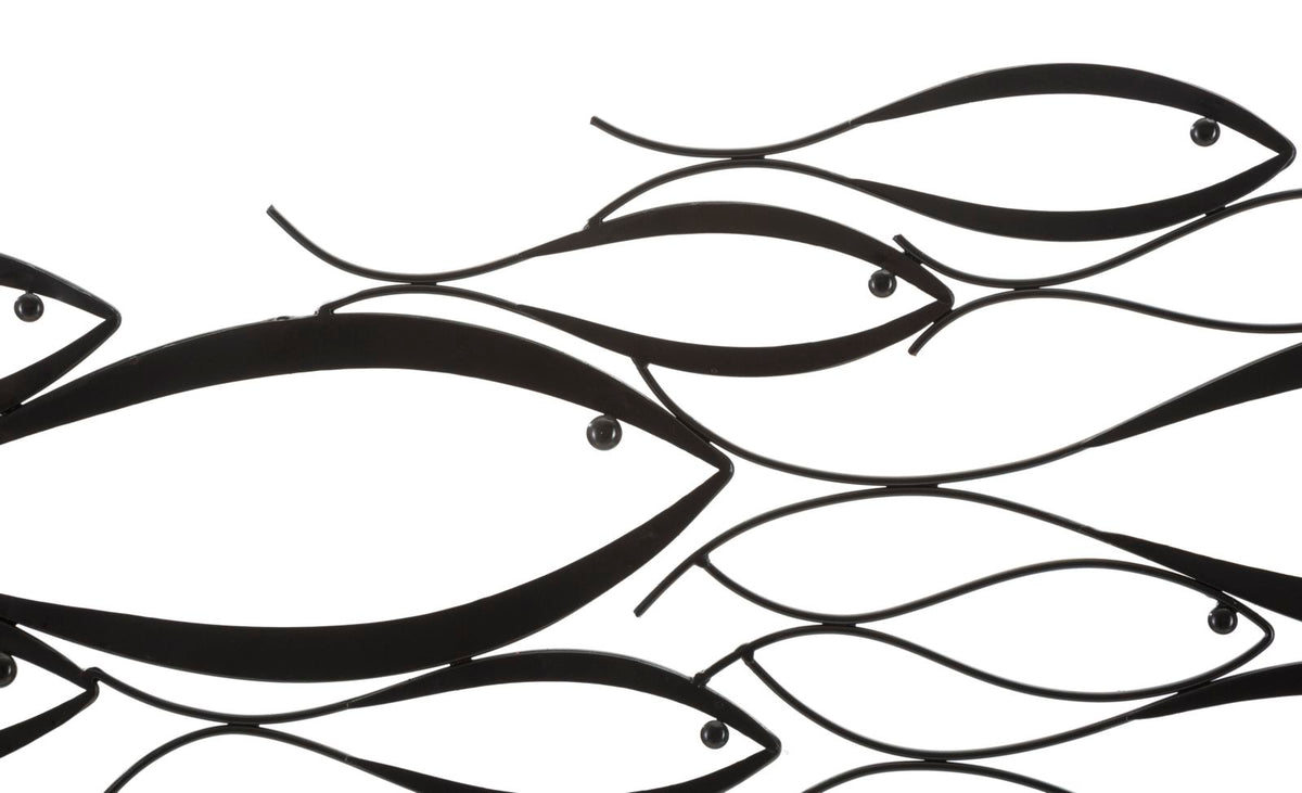 pannello_decorativo_da_parete_3d_metallo_nero_pesci_stilizzati__fishy