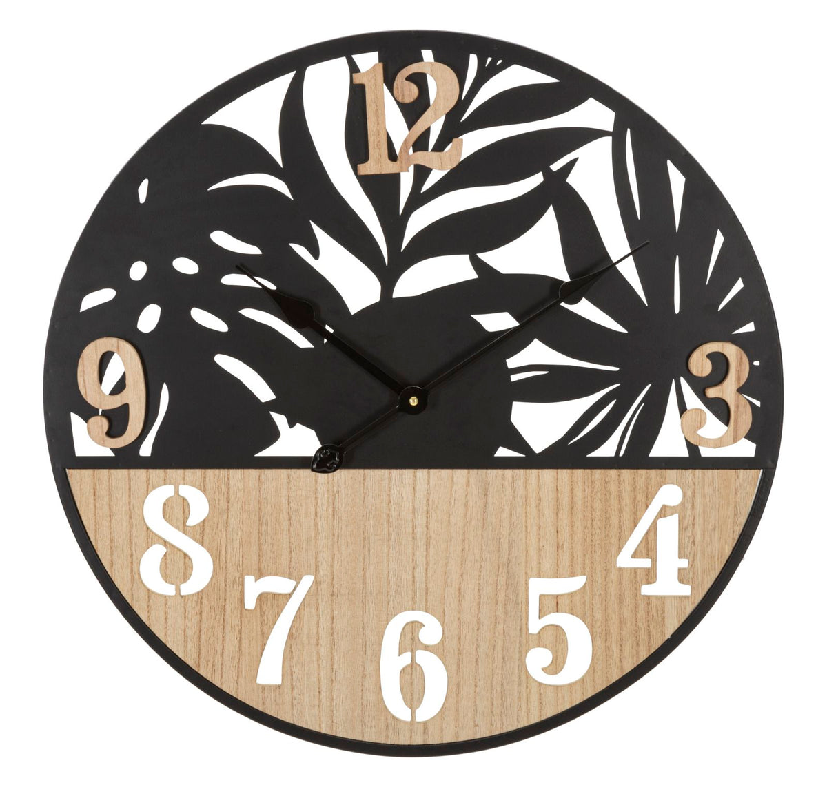 orologio_da_parete_rotondo_metallo_e_legno_foglie_tropicali_60_cm__palm