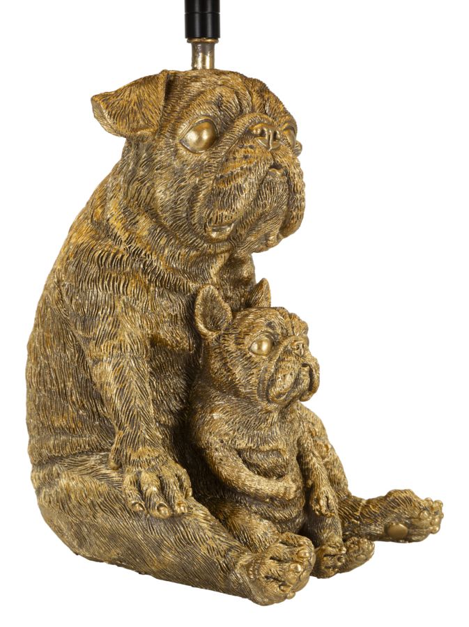 lampada_da_tavolo_cani_in_resina_dorata_con_paralume_nero__dog