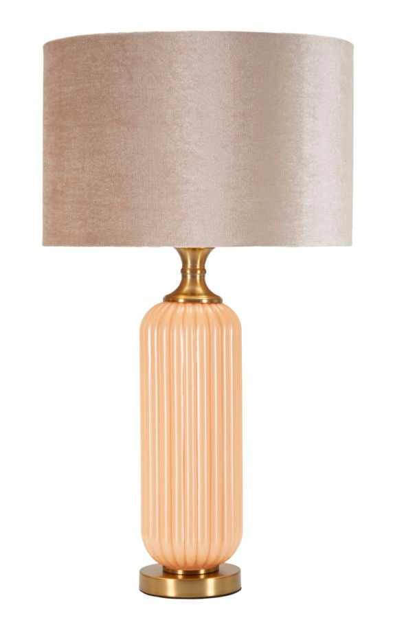 lampada_da_tavolo_cilindrica_scanalata_con_paralume_neutro_e_dettagli_dorati__perly