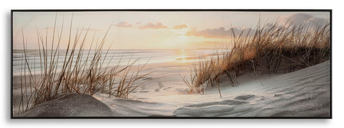 stampa_dipinta_su_tela_laccata_con_cornice_spiaggia_152x52_cm__beach