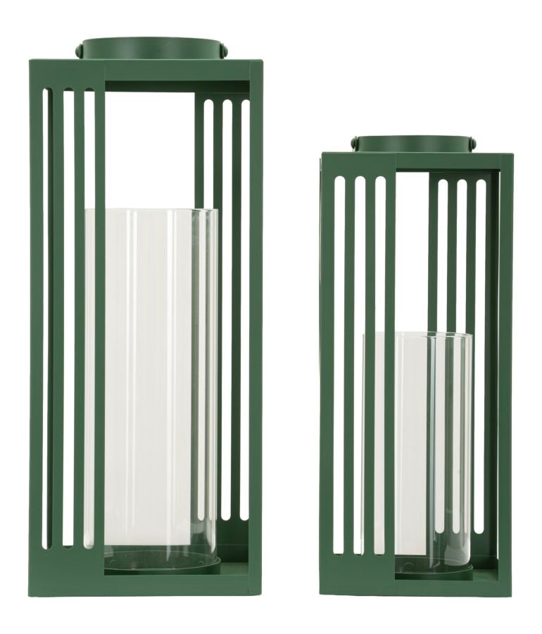 set_di_2_lanterne_in_metallo_e_vetro_temperato_design_geometrico__lanterne_linee