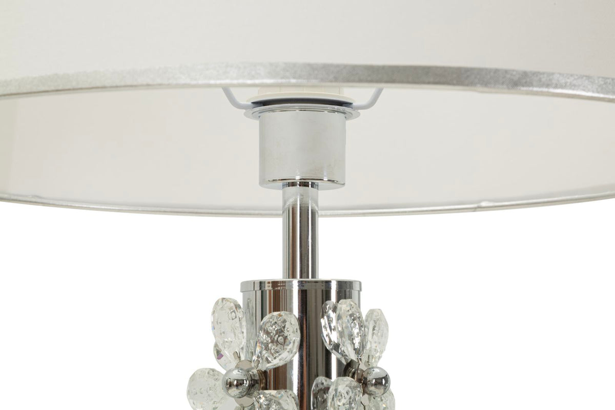 lampada_da_tavolo_argentata_con_decorazioni_floreali_paralume_bianco__silver_flower