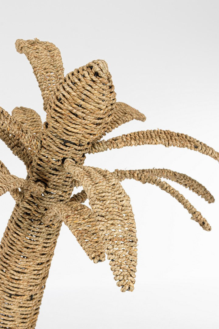 Set di 2 Palme Decorative in Fibre Vegetali Intrecciate 80x135h - SHINEY