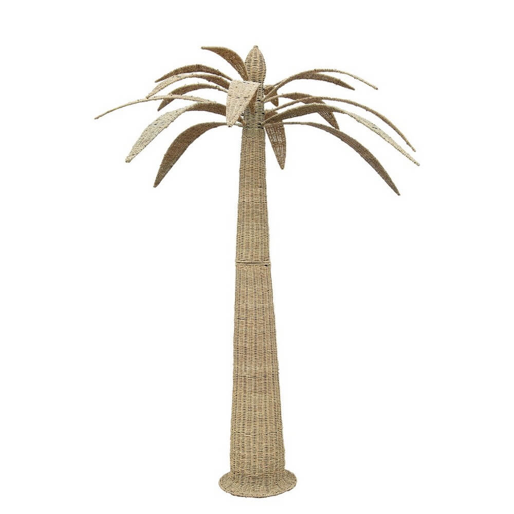 Palma Decorativa in Seagrass Intrecciato Stile Tropicale 220x250h - SHINEY
