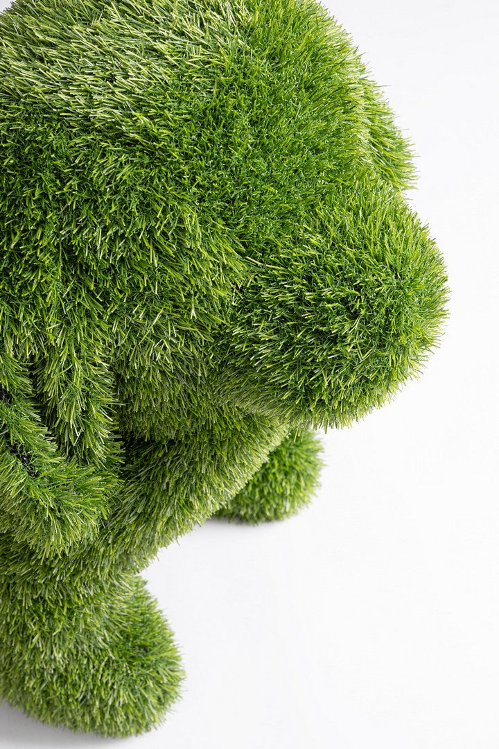 Set di 2 Decorazioni Cane in Erba Sintetica per Giardino - ERBA