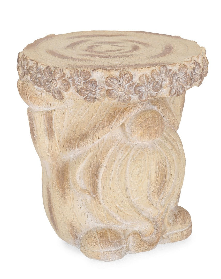 Set di 2 Porta Vaso in Magnesia a Forma di Gnomo con Fiori H30 - BLOSSY