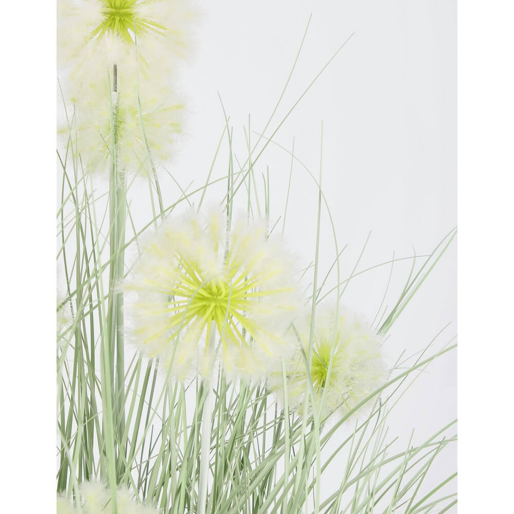 Set di 4 Piante Artificiali con Erba e Fiori Cipolla in Vaso - IMPERIALE
