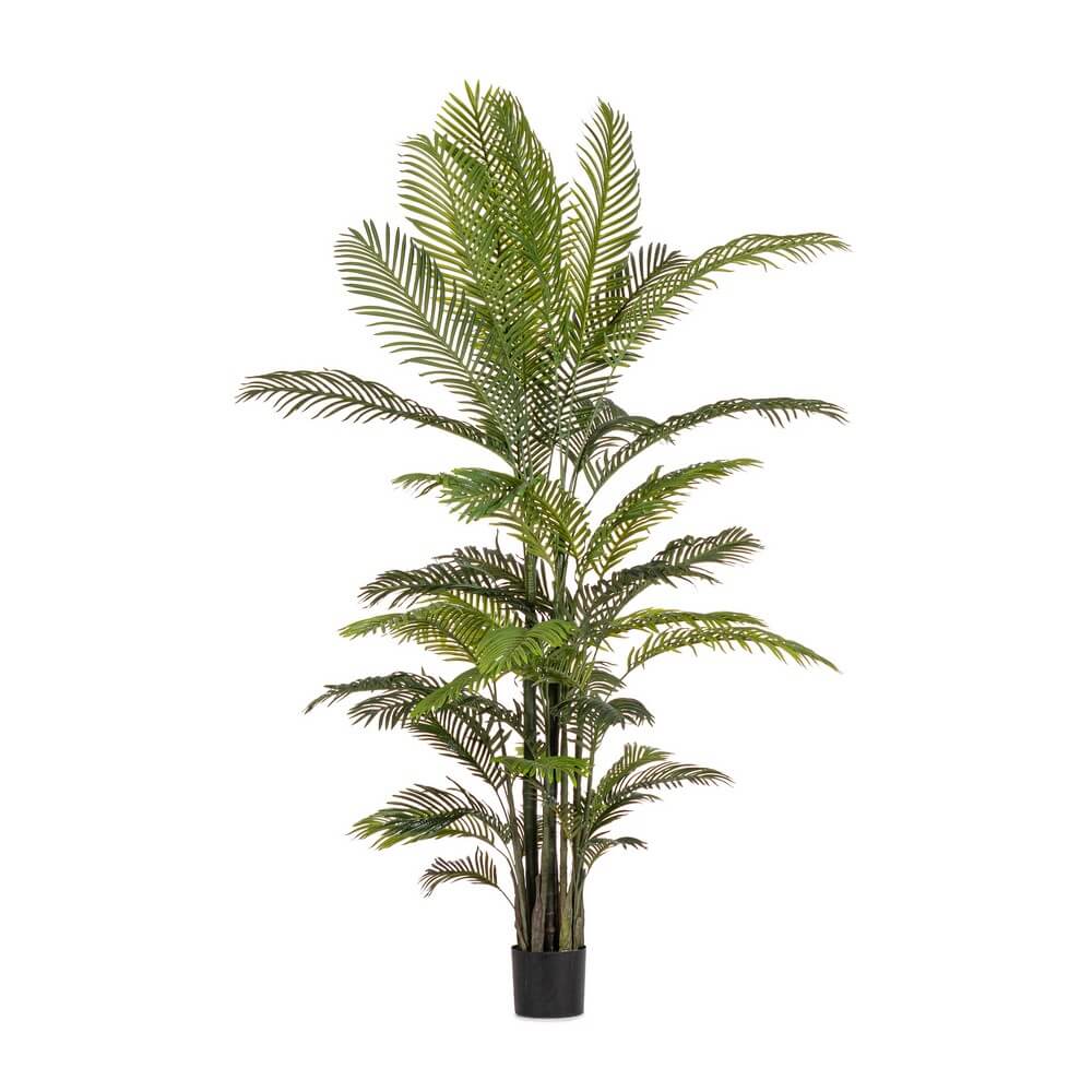 Pianta Artificiale Kenzia con Vaso 33 Foglie Altezza 210 cm - REGALO