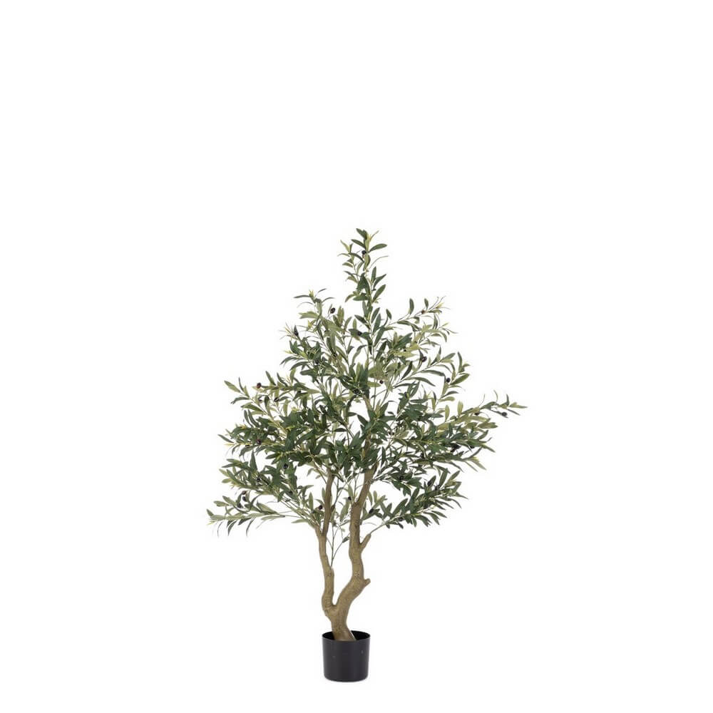 Set di 2 Piante di Ulivo Artificiali con Vaso Altezza 150 cm - ULIVO
