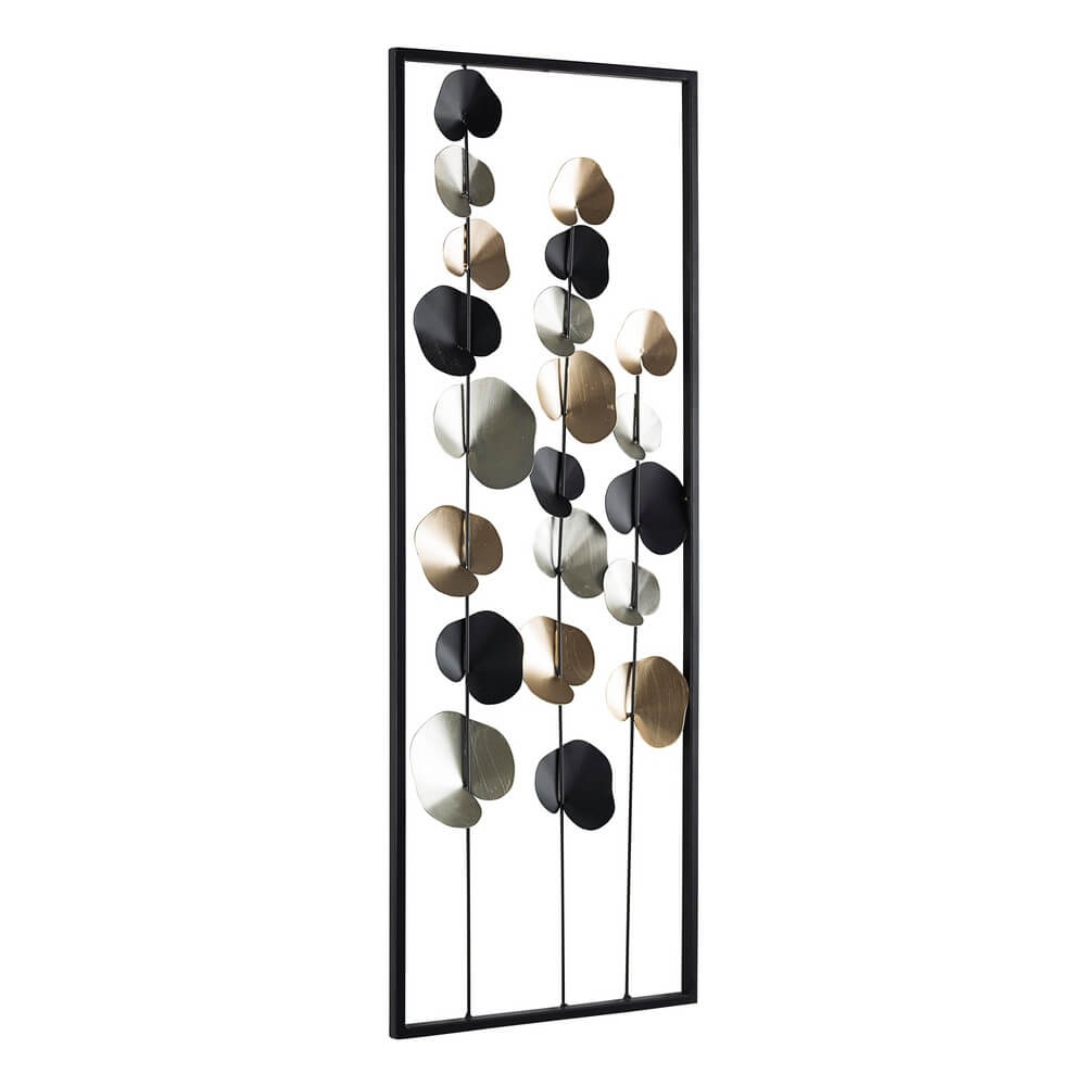 Pannello Decorativo da Parete in Acciaio con Dischi Metallici - HERNANDEZ