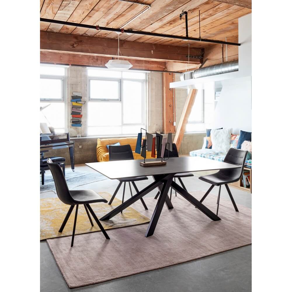 Set di 2 Soprammobili Decorativi in Acciaio Legno e MDF - YURI