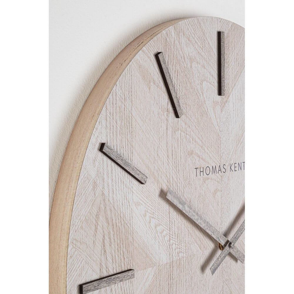 Orologio da parete rotondo in MDF effetto legno 50 cm - EMPYREAL