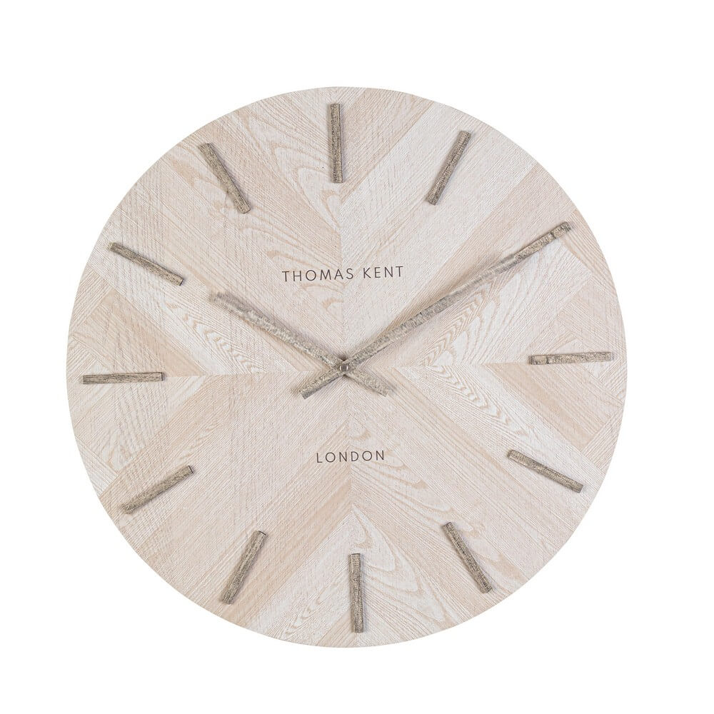 Orologio da parete rotondo in MDF effetto legno 50 cm - EMPYREAL