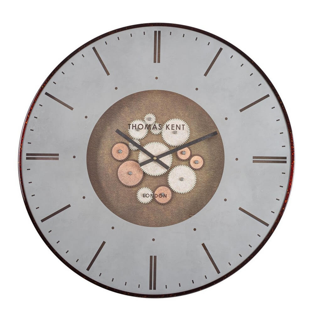 Orologio da Parete Rotondo Stile Industriale con Ingranaggi 74 cm - INDUSTRY