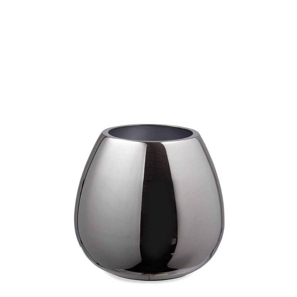 Vaso Decorativo Mythri Argento Altezza 18 cm - MYTHRI