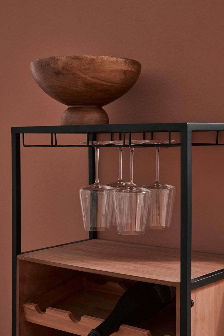 Set di 4 Alzate Decorative in Legno di Paulownia con Piedistallo - JAMBO