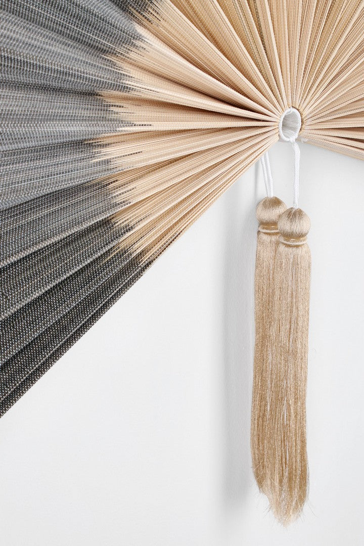 Set di 2 Ventagli Decorativi in Bamboo Fatti a Mano 43x89 cm - NANKA