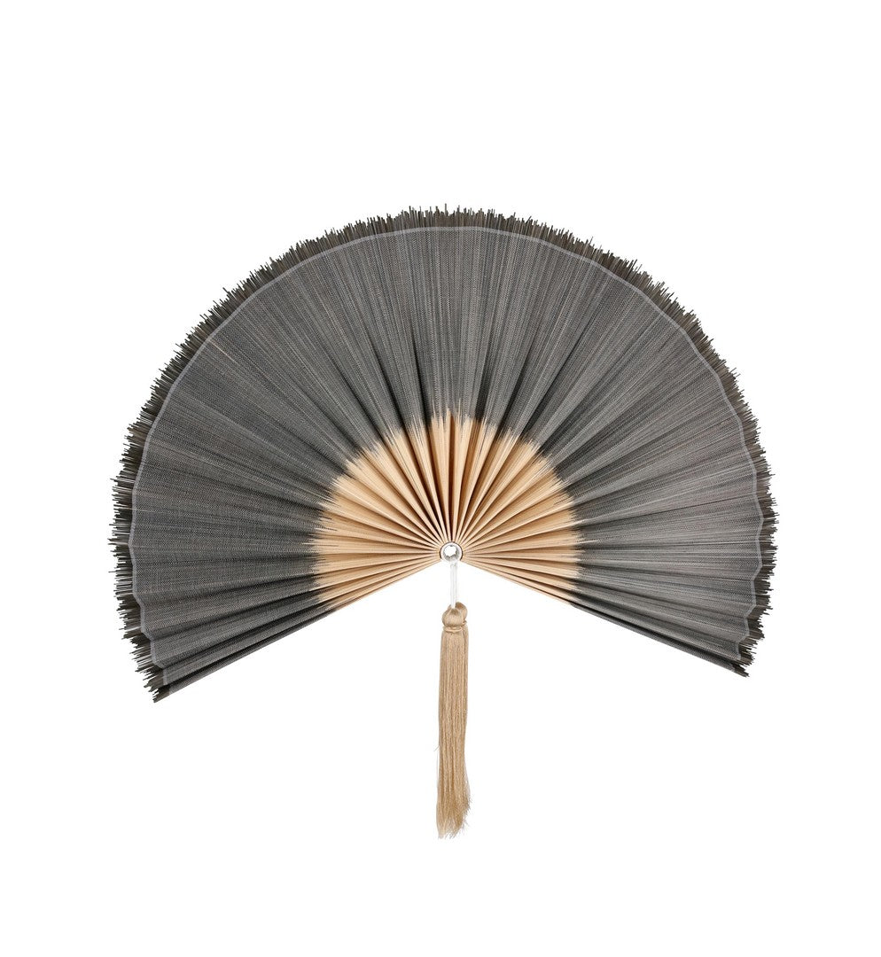 Set di 2 Ventagli Decorativi in Bamboo Fatti a Mano 43x89 cm - NANKA