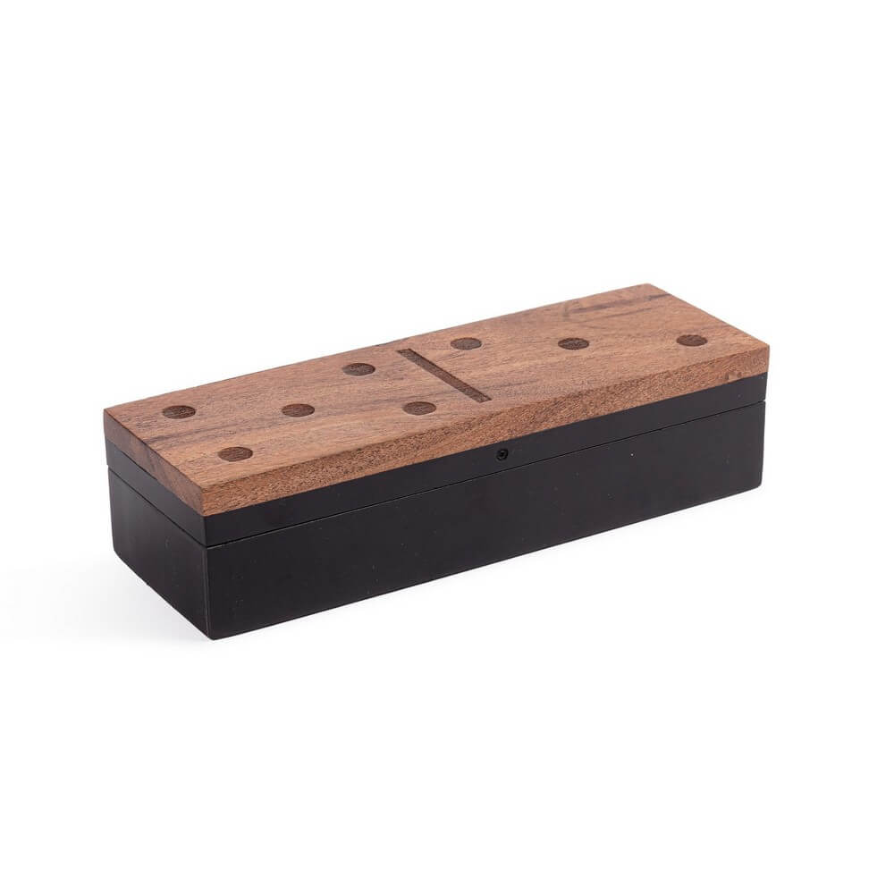 Gioco di domino decorativo in legno di acacia e resina - DOMINO